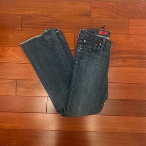 AG Adriano Goldschmied Dark Blue Straight Leg Women's Jeans